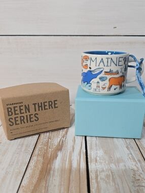 NIB Starbucks Maine ME Espresso Ornament Mug